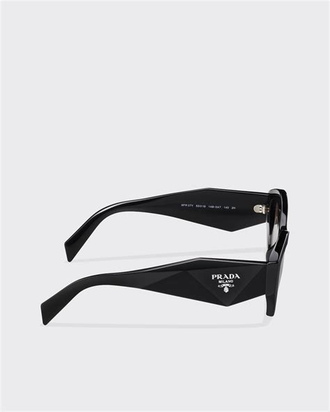 prada round cat& 39|Gradient Anthracite Gray Lenses Prada Symbole .